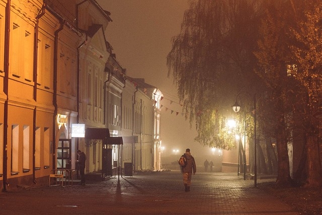 Фото Могилева:осень на улице Ленинской