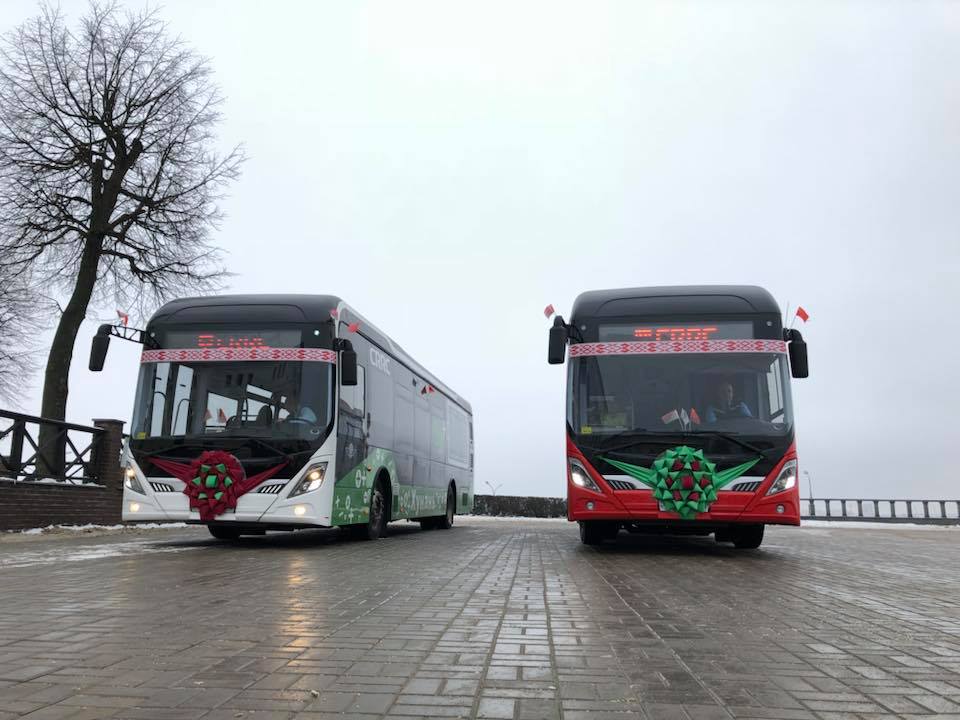 Дождались! Китайские электробусы уже на улицах Могилева. Фото и Видео.