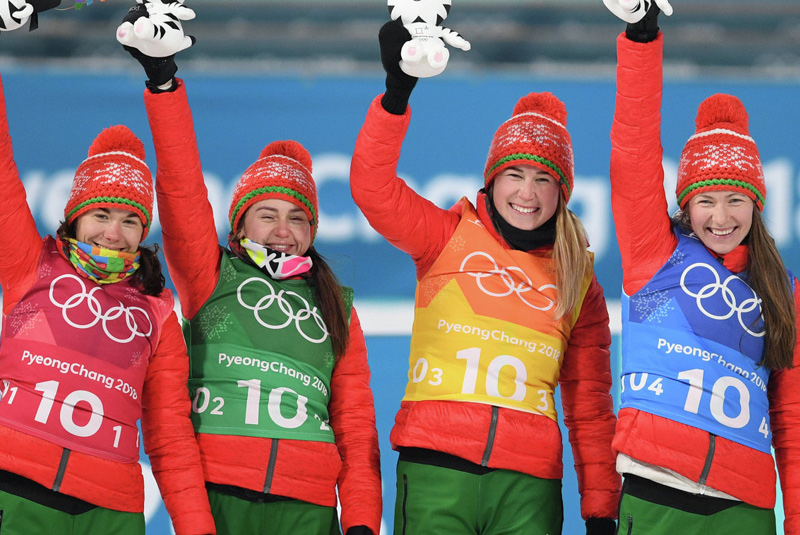 Сенсация! Женская сборная Беларуси по биатлону заняла первое место в эстафете!