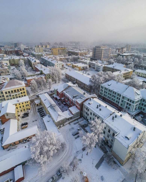 Могилев: зима на ул.Ленинская