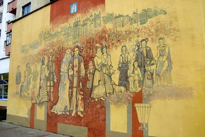 Роспись на стене этнографического музея Могилева будет продолжена