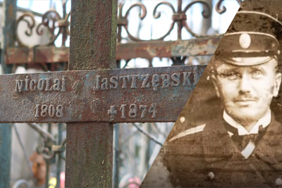 В Могилеве пропал крест с могилы Николая Ястржембского!
