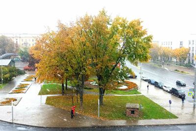 В Могилеве выпал первый снег + погода на неделю в Могилеве и области с 7 по 13 октября