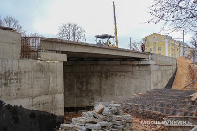 Когда откроется движение транспорта по мосту на Первомайской в Могилеве?