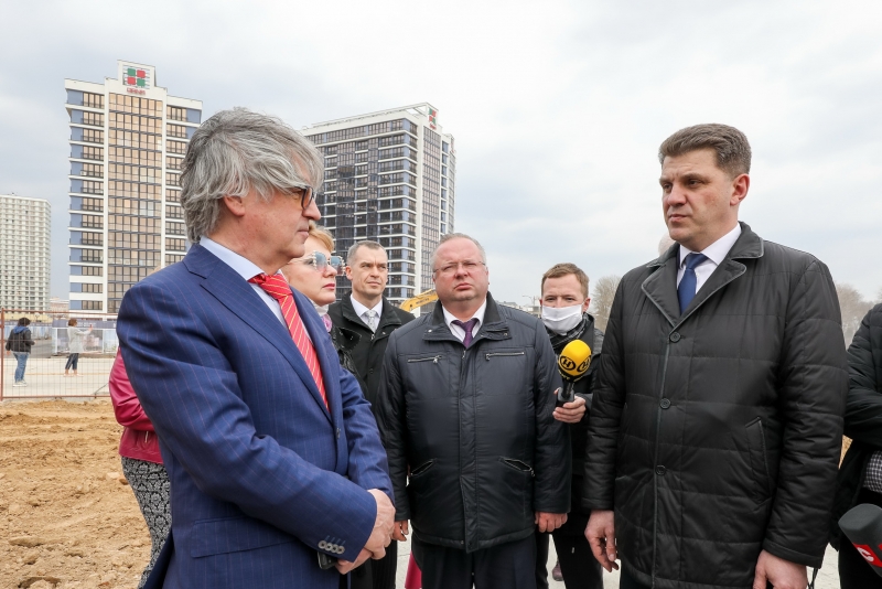 В Минске начались основные работы на строительной площадке Международного финансового центра