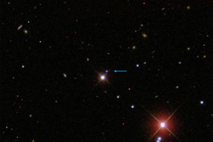 Астрономы обнаружили звезду летящую, через нашу галактику