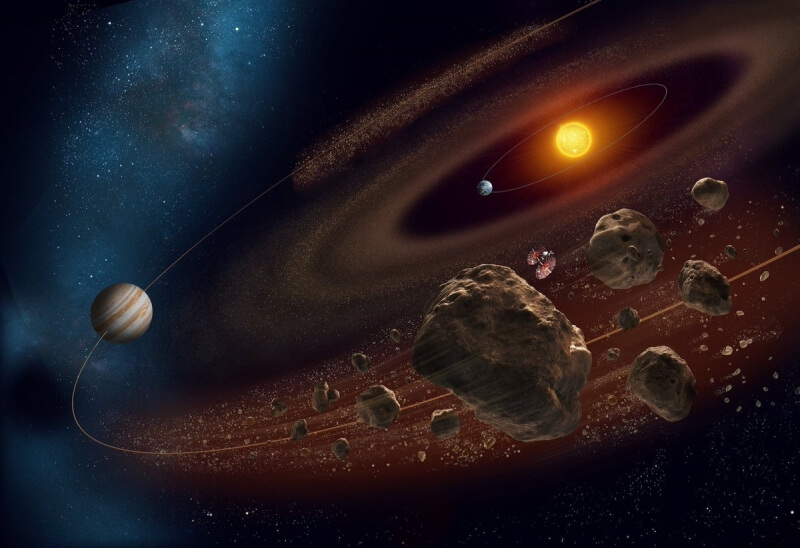 В солнечной системе обнаружена группа межзвездочных астероидов