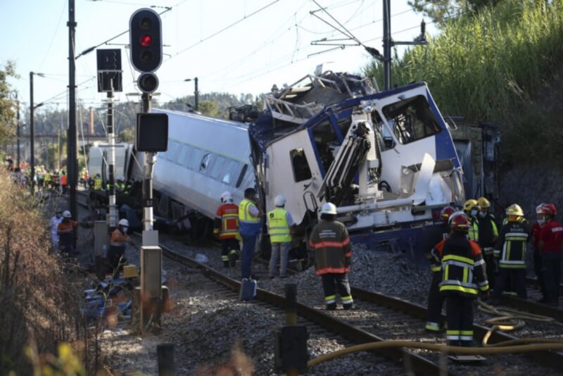 В Португалии потерпел крушение пассажирский поезд: есть погибшие, десятки пострадавших