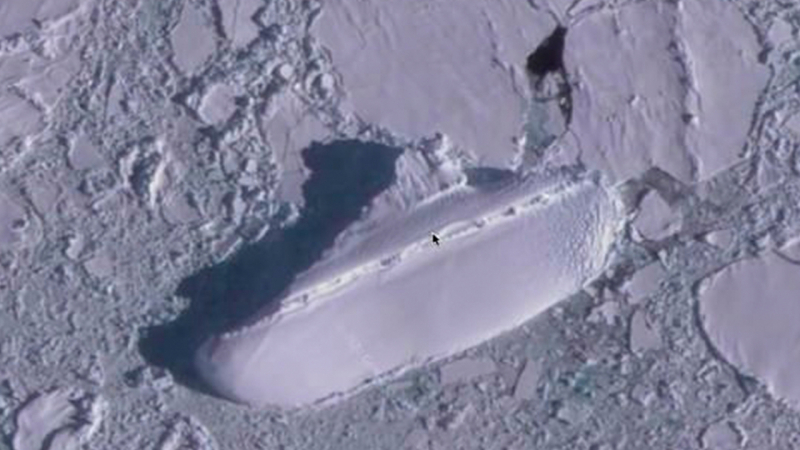 У берегов Антарктиды нашли неизвестное судно
