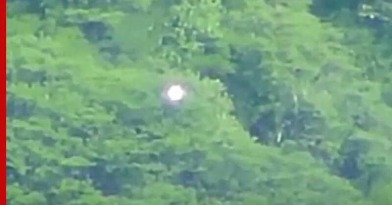 В Мексике в небе запечатлели странный белый шар