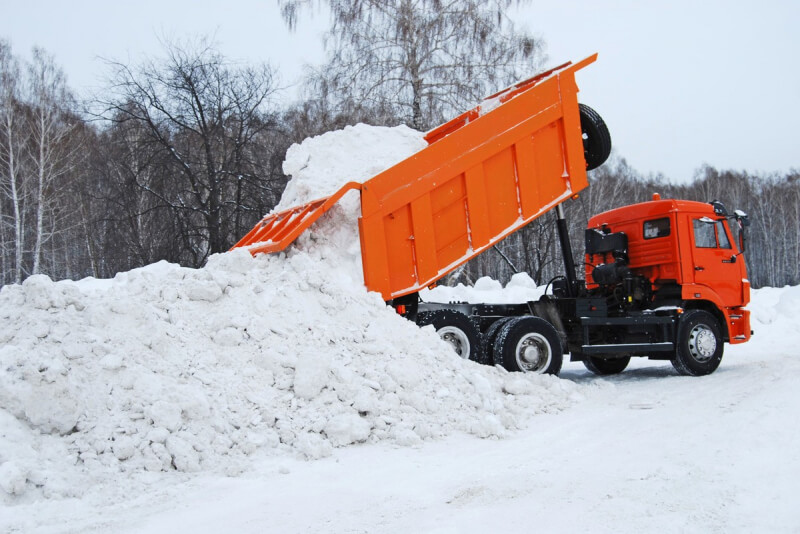Могилевские коммунальщики ежедневно вывозят из города 3000 кубометров снега (Видео)