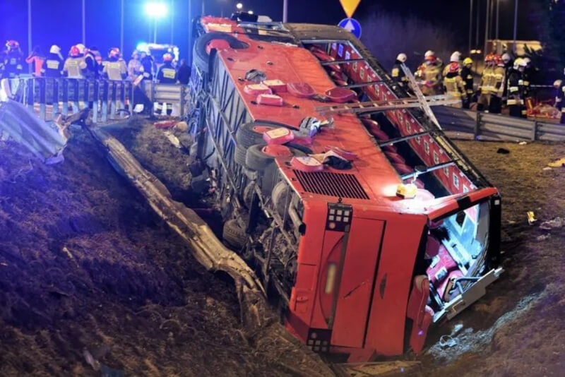 Смертельное ДТП украинского автобуса в Польше унесло шесть жизней