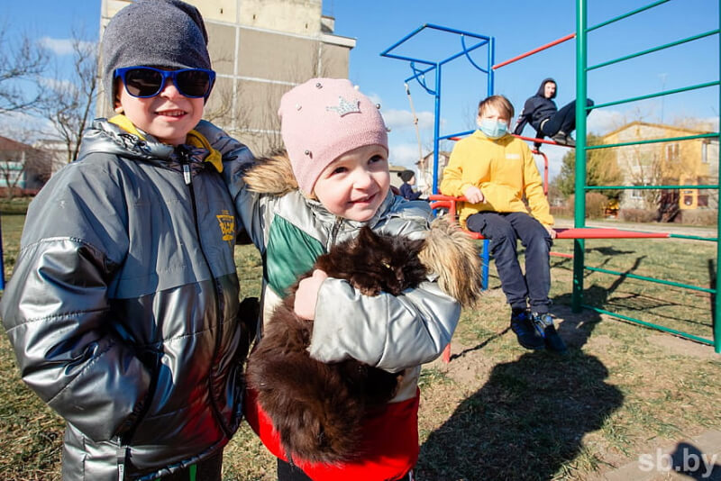 Детская игровая площадка открылась по улице Циолковского в Могилеве