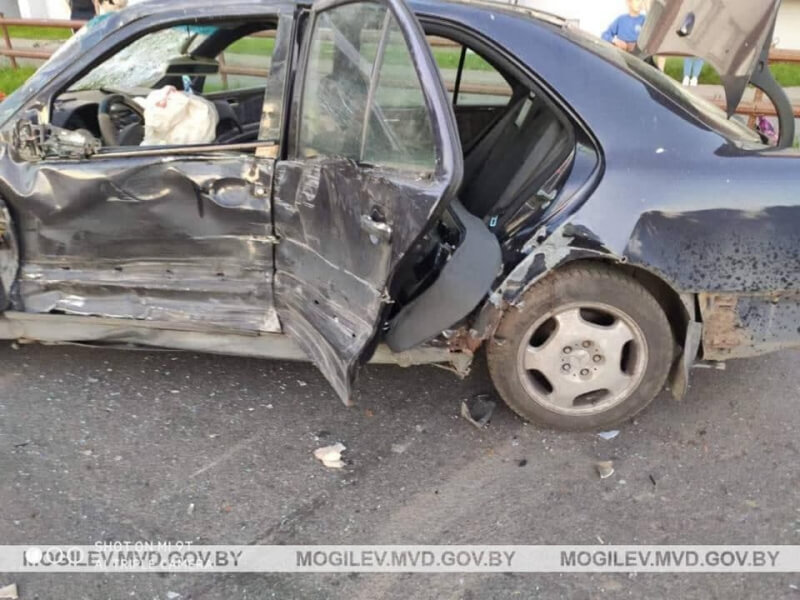 Нетрезвый водитель устроил аварию на улице Гагарина в Могилеве