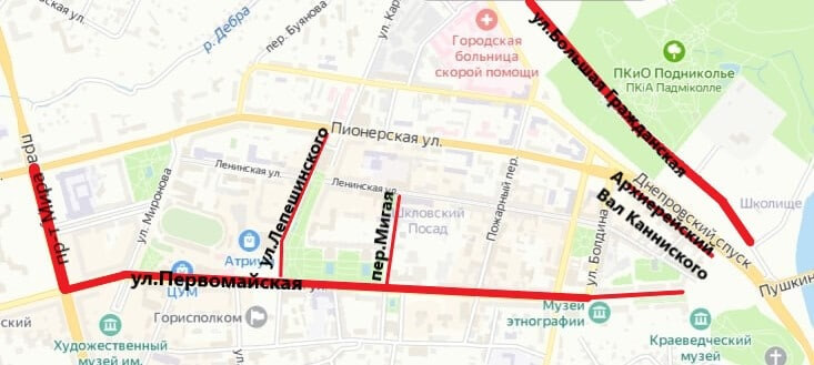 Завтра, 2 июля, в Могилеве будут ограничения в движении