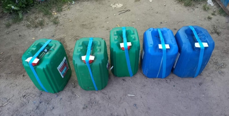У сельчанина Дрибинсокого района обнаружили сто литров окрашенного дизтоплива
