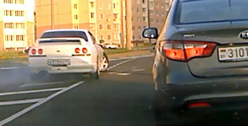 Очевидец пожаловался на водителя, который устроил уличный дрифт в Могилеве