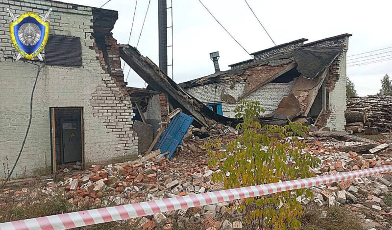 На территории котельной в Быховском районе произошло обрушение стен. Погиб рабочий