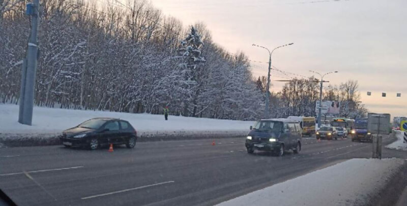 В Могилеве, утром 5 декабря, произошло серьёзное ДТП с участием маршрутки и нескольких легковушек