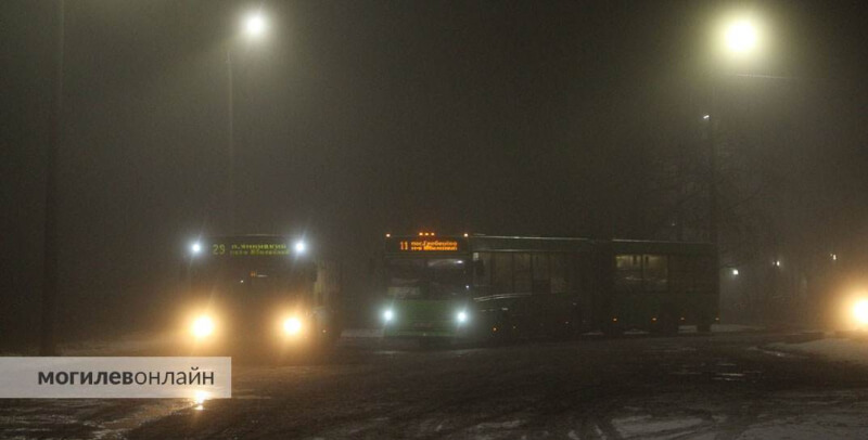 Как будет работать общественный транспорт Могилева в новогоднюю ночь?