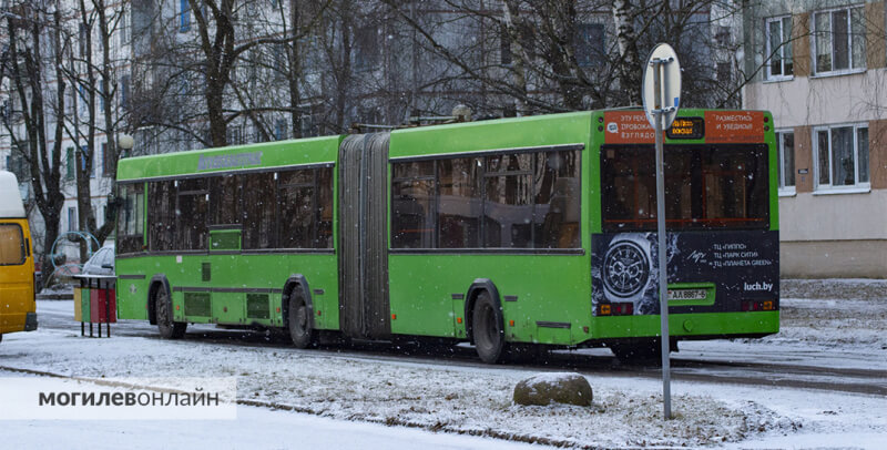 Автобусы № 38 и № 40 будут заезжать на остановку «Завод Могилевтрансмаш» 31 декабря