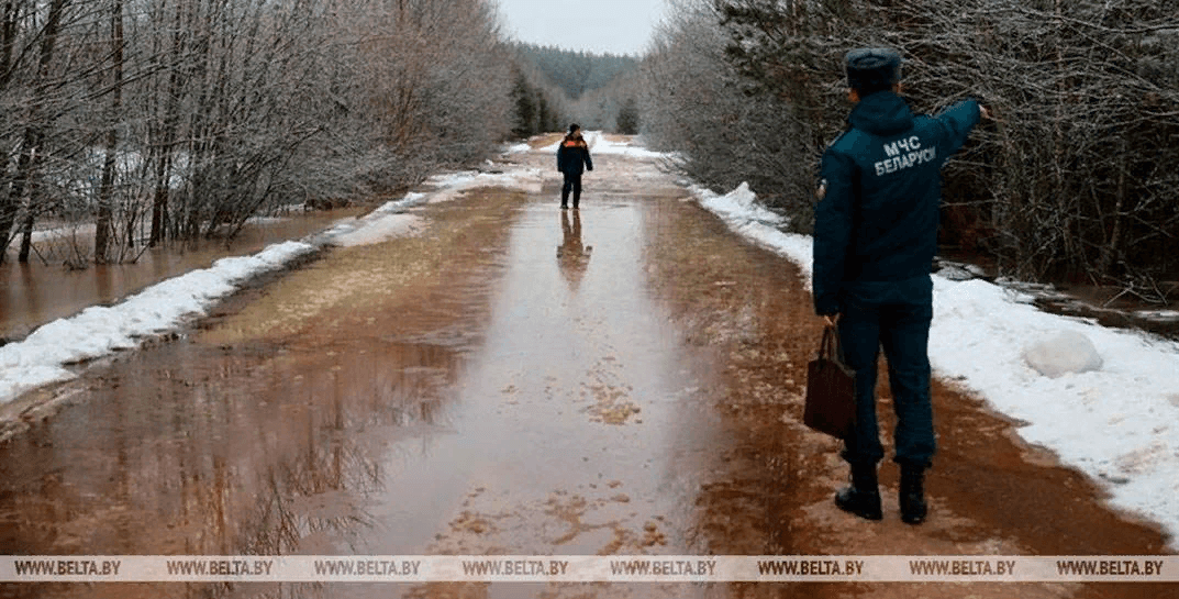 В Могилевском районе уровень воды на притоке Днепра повысился, приблизившись к опасному значению