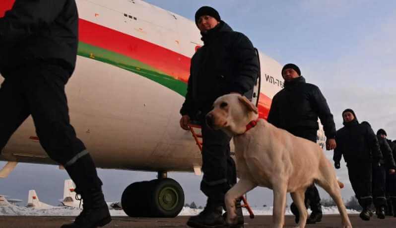 Белорусские спасатели прибыли в турецкий город Газиантеп