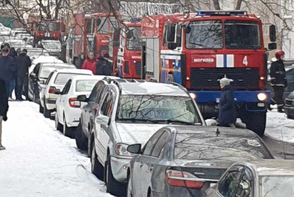 В доме на улице Первомайской в Могилеве горело подвальное помещение