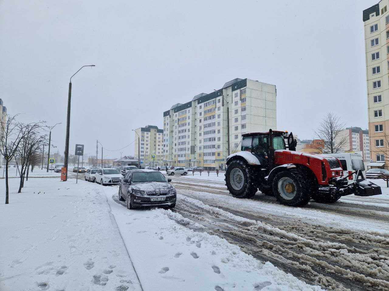 Фотофакт: Могилёв засыпало снегом