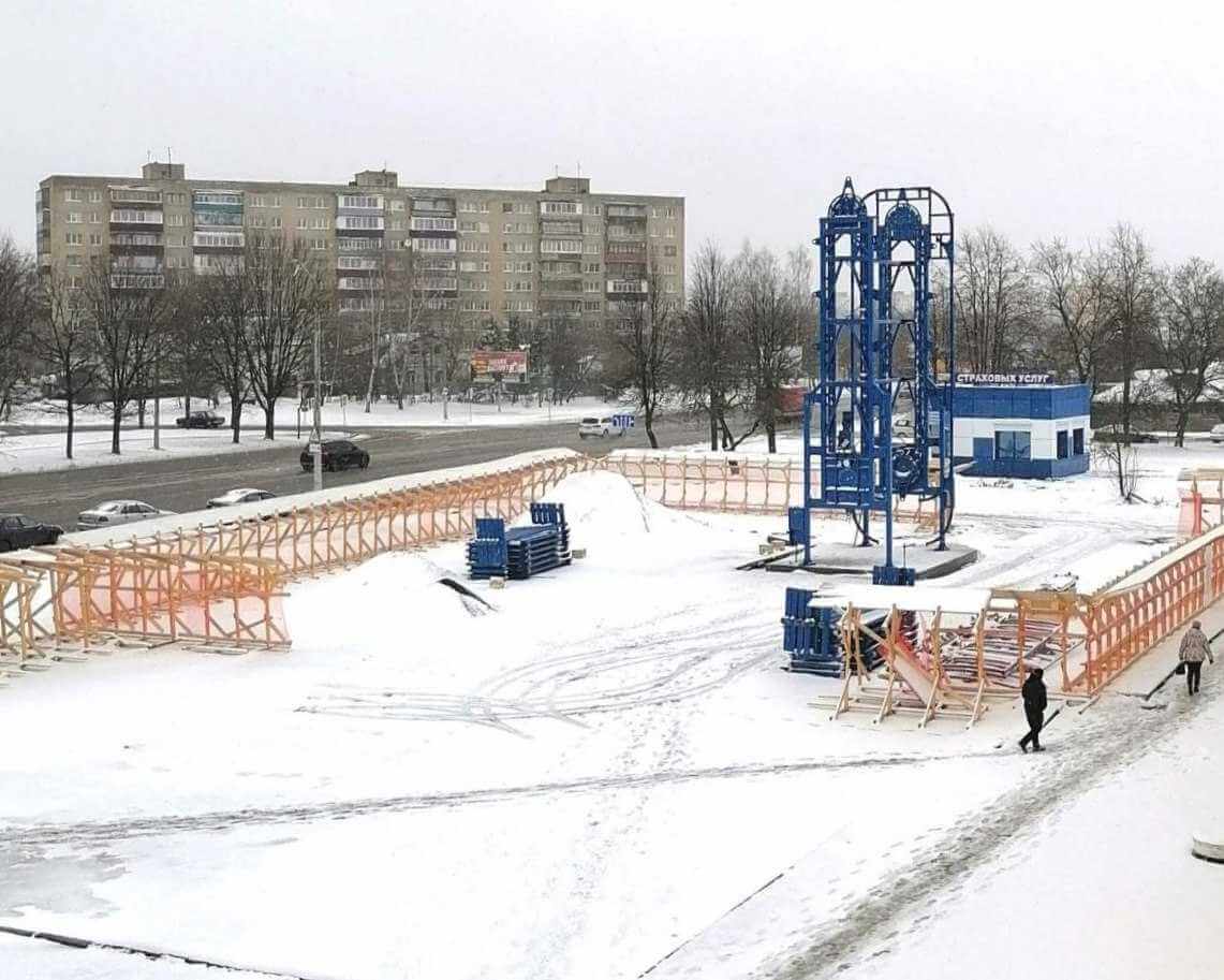 Вертикальная парковка появилась в центре Могилева