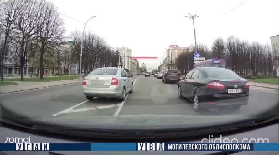 Водитель в Могилеве надеялся на незаметность и попался на нарушении ПДД