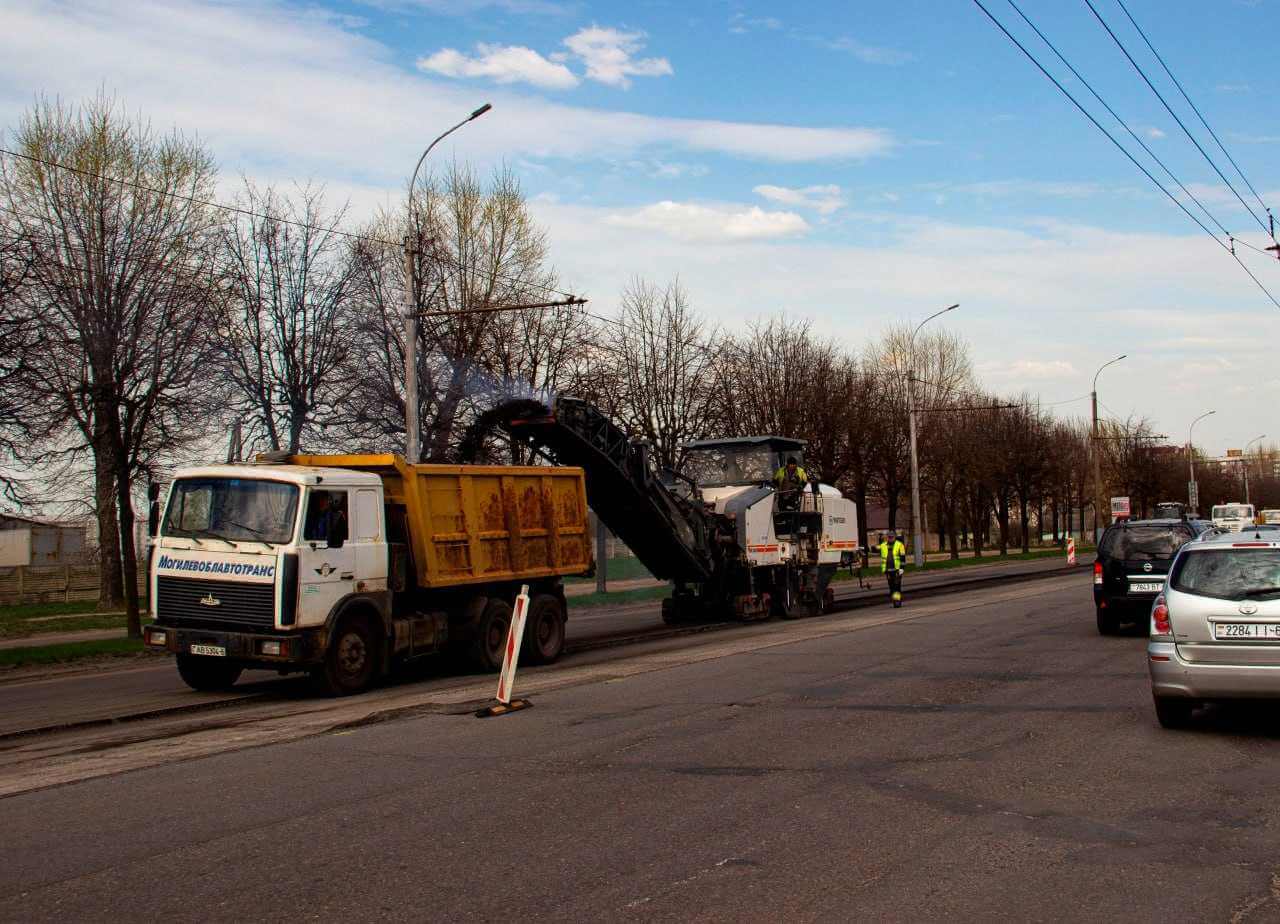 Как ведется реконструкция проспекта Димитрова в Могилеве