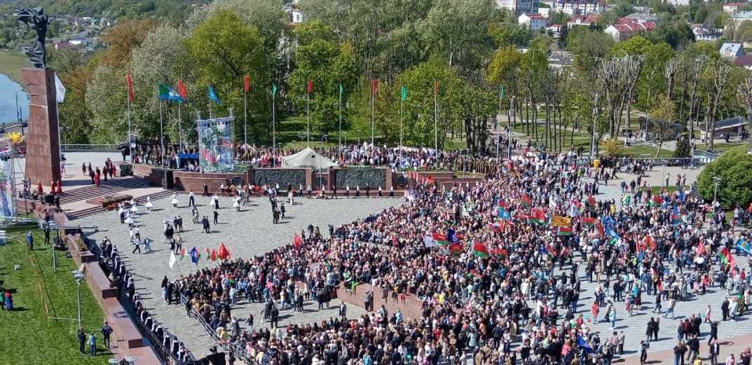 Могилев празднует День Победы: Видео