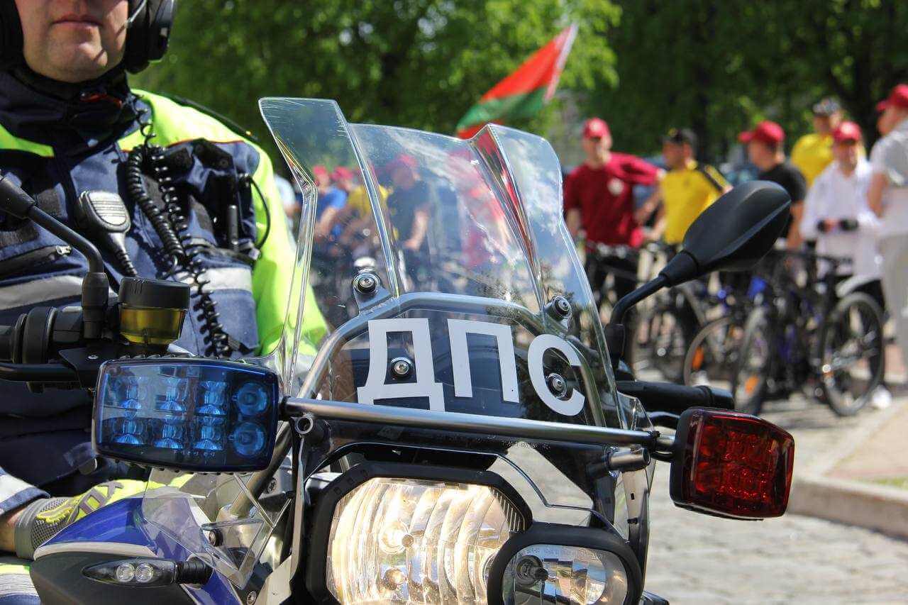 Правоохранители поучаствовали в велопробеге в Могилеве