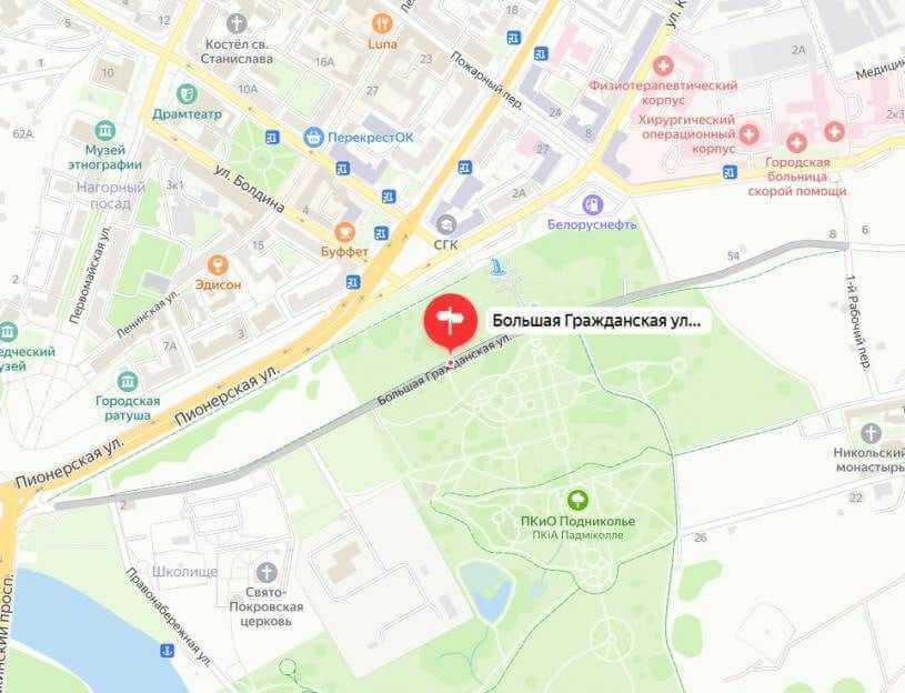 Движение транспорта по улице Большая Гражданская в Могилеве будет временно перекрыто 19 мая