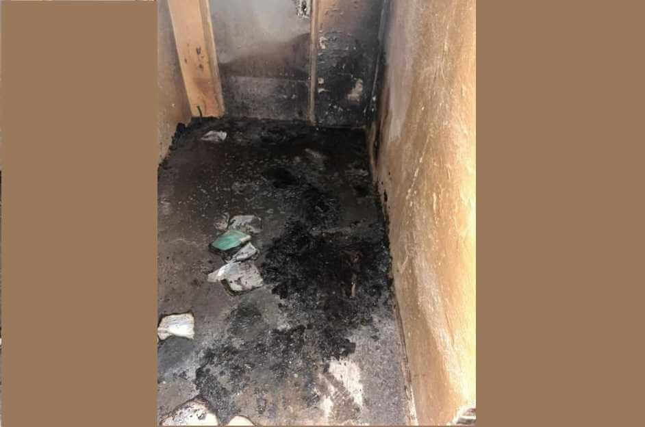Пожар в подъезде дома в Могилёве повредил электропроводку