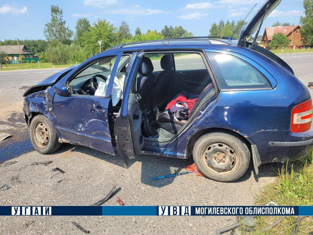 13-летний пассажир травмирован в ДТП в Костюковичском районе