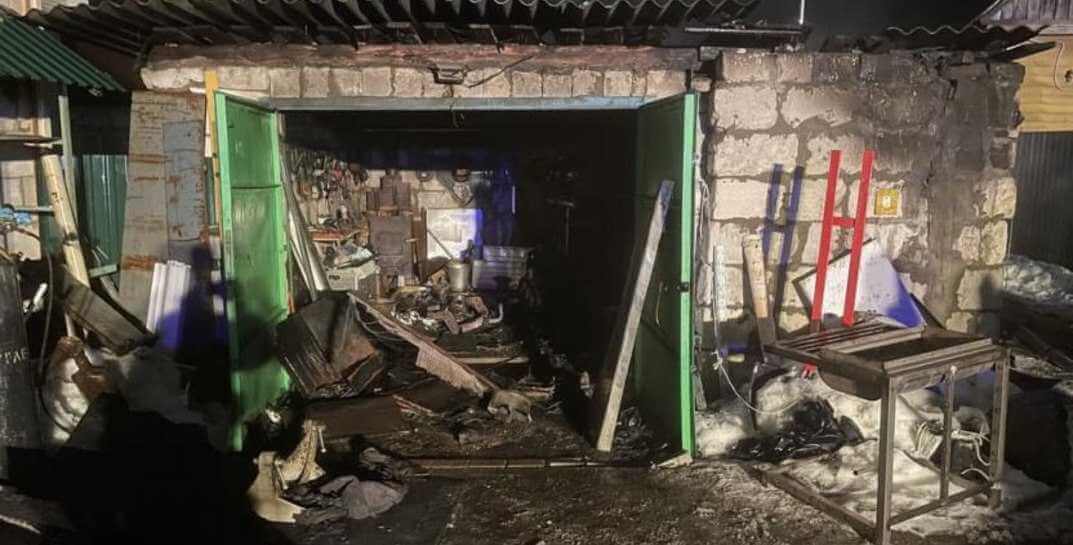 Сгорел гараж на улице 30 лет Победы в Могилеве