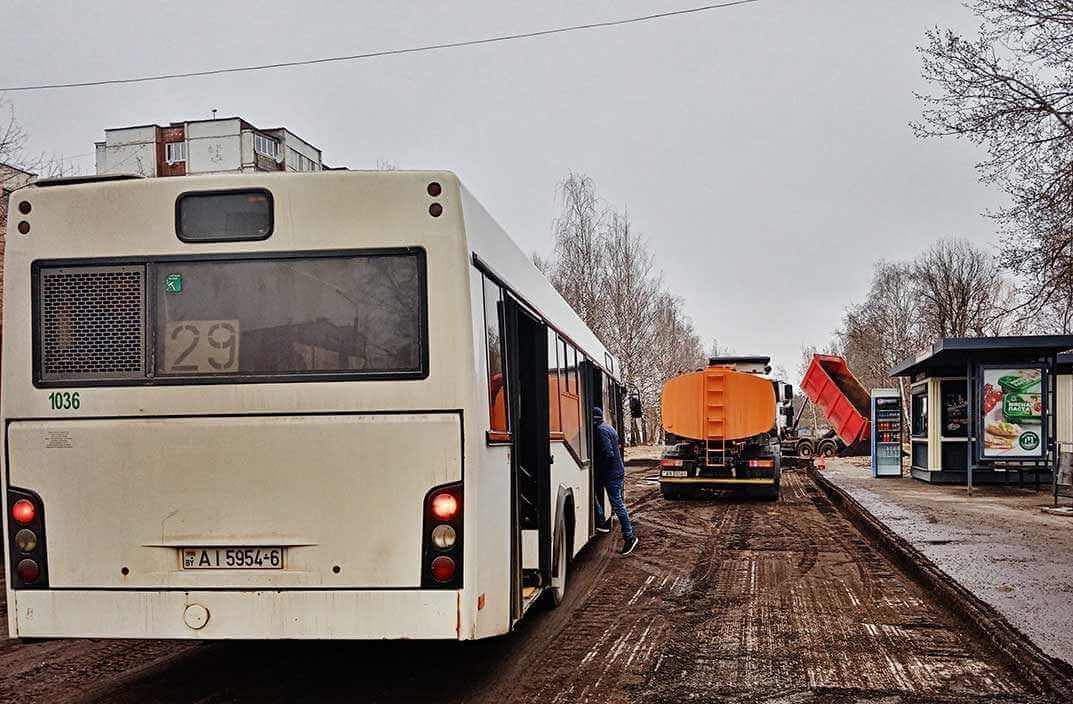В Могилеве начали ремонт проблемного участка по Днепровскому бульвару