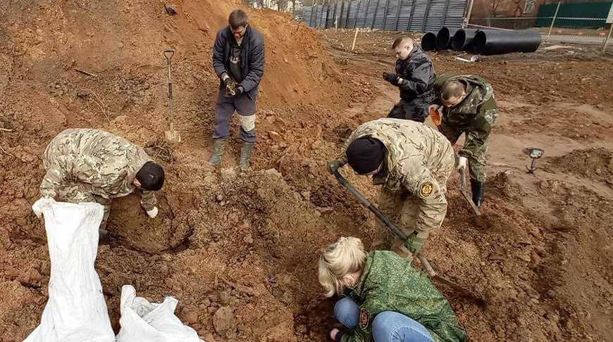 Неизвестное ранее захоронение предположительно времен ВОВ обнаружили в Могилеве