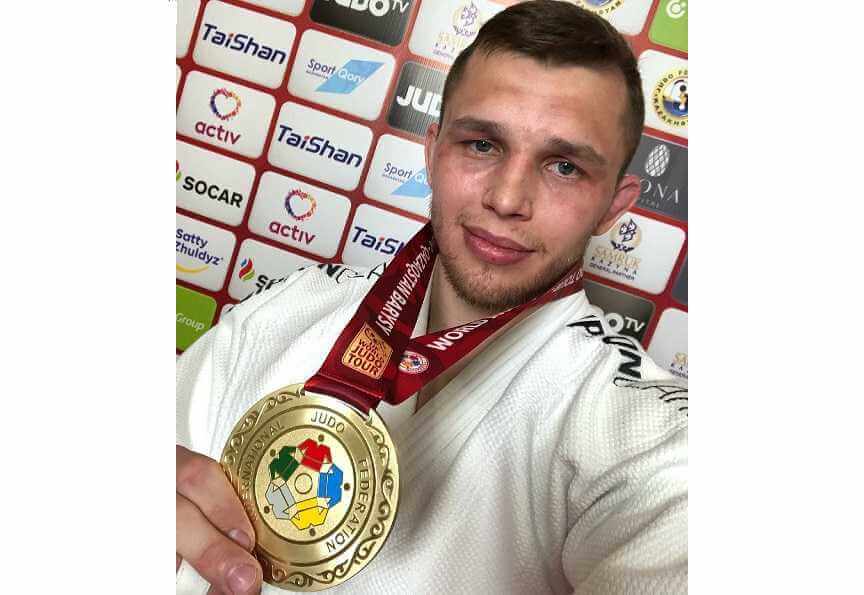 Могилевчанин Егор Воропаев завоевал золотую медаль на турнире «Большого шлема» по дзюдо в Казахстане
