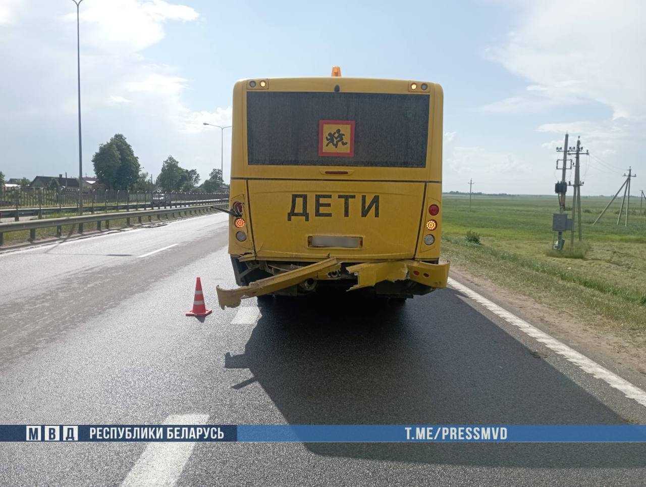 Смертельная авария: BMW под управлением могилевчанина столкнулась со школьным автобусом