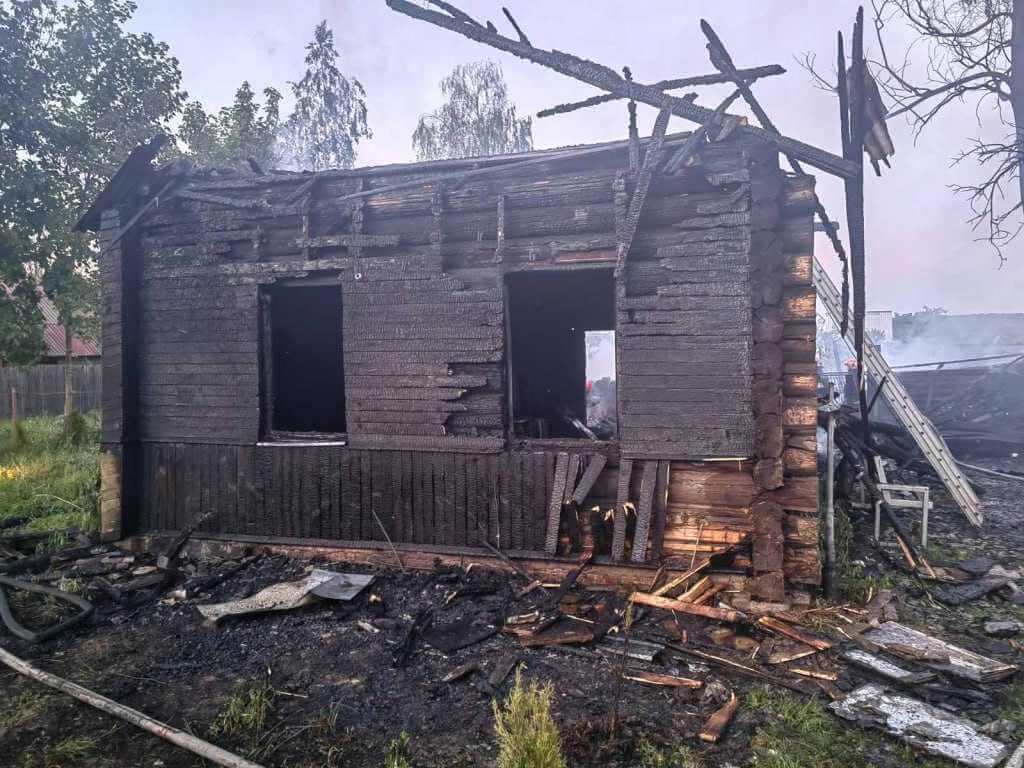 На пожаре в Шкловском районе погибла пенсионерка