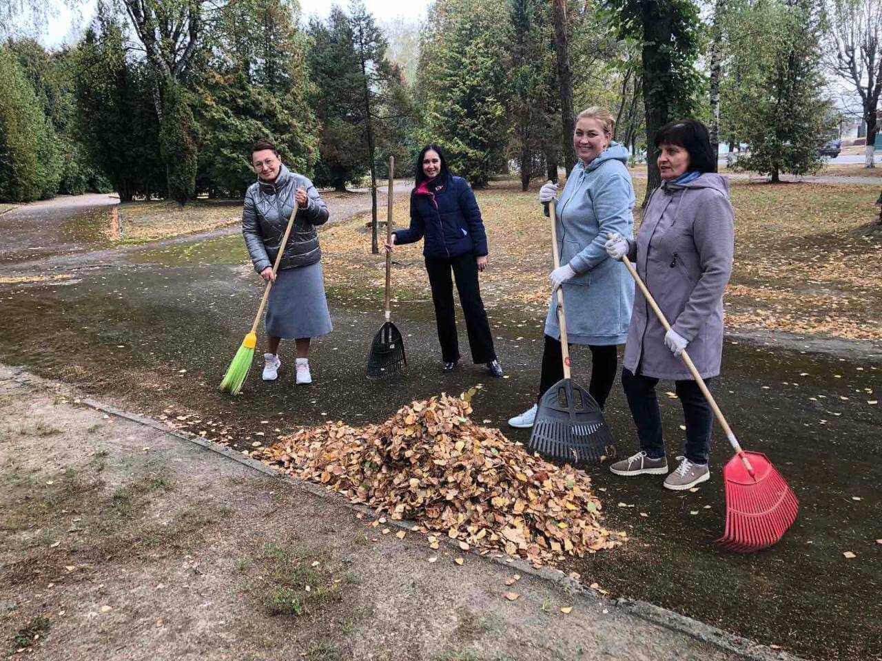 Субботник в Ленинском районе Могилева