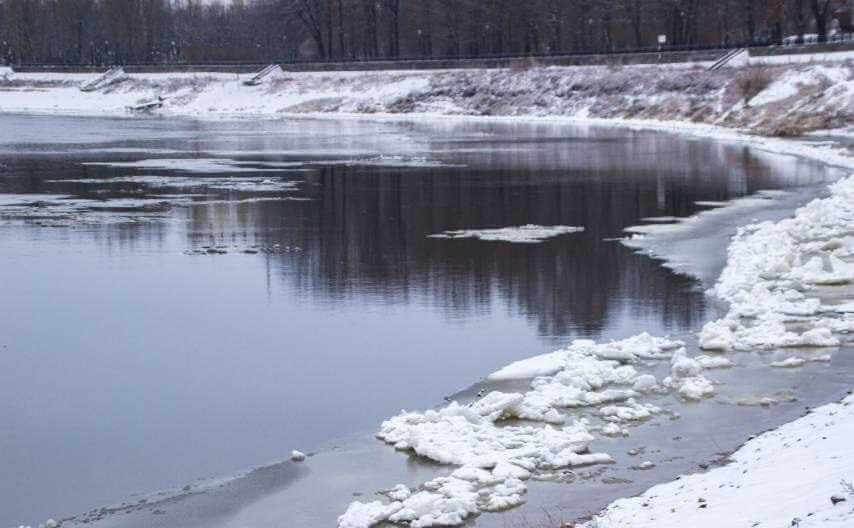 В Могилеве на Днепре в середине декабря начался небольшой ледоход