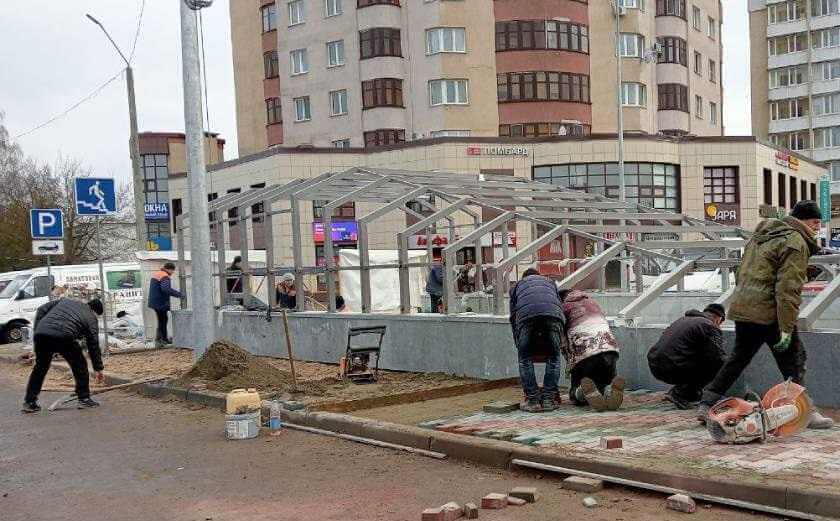 В Могилеве подходит к концу строительство подземного перехода на проспекте Пушкина