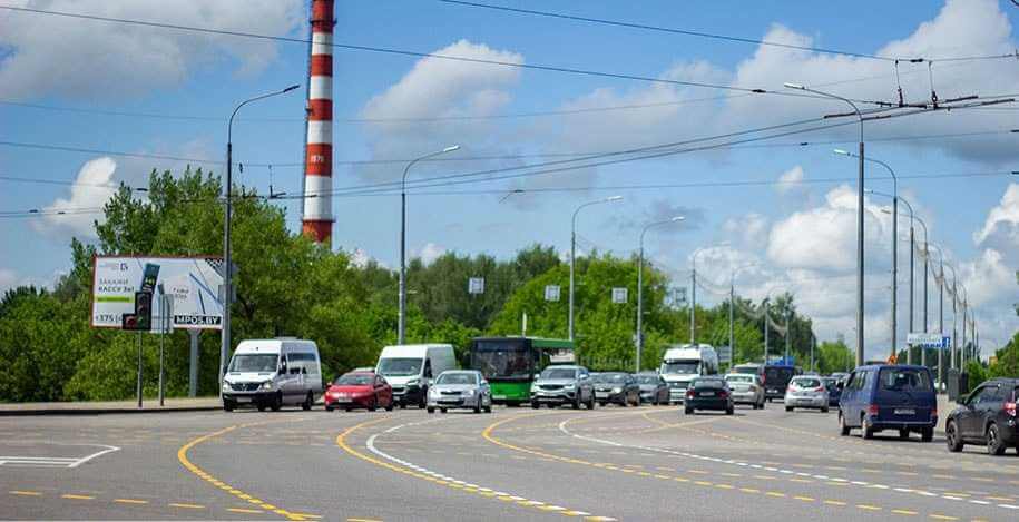 В Могилеве появилась новая временная разметка на пересечении проспекта Мира и улицы Якубовского