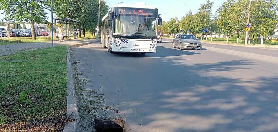 Еще одна опасная ливневка в Могилеве — будьте внимательны и осторожны