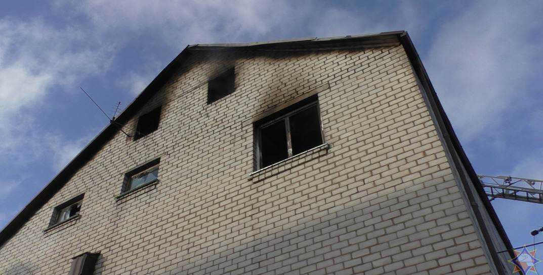 В Могилеве сегодня утром горел коттедж 75-летней пенсионерки