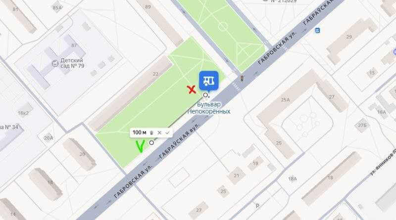 В Могилеве остановку «Бульвар Непокоренных» по ул. Габровской в сторону пр-та Шмидта временно перенесут